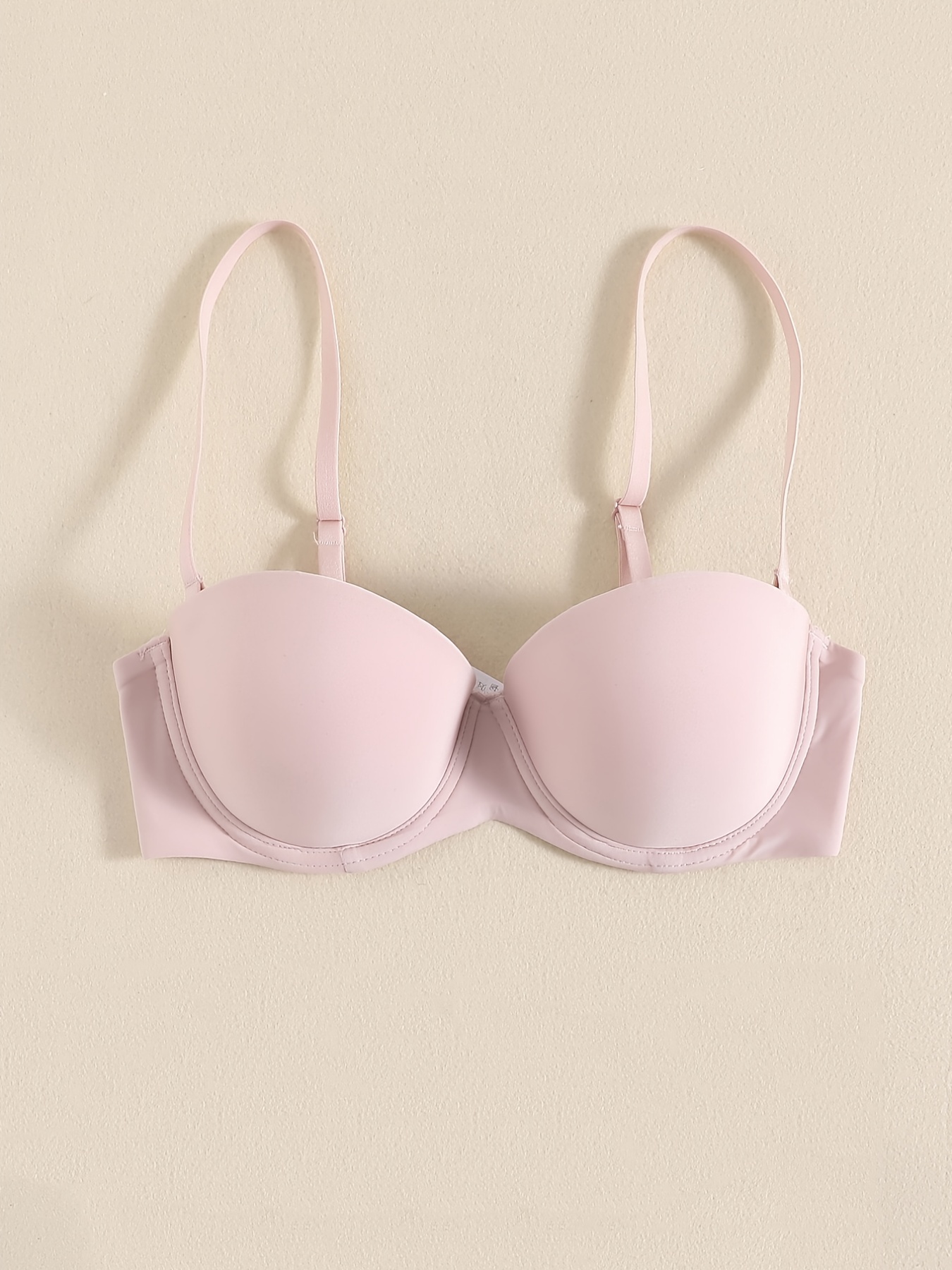Women'secret Pink Seam-Free Bra Top With Removable Cups Women Bras