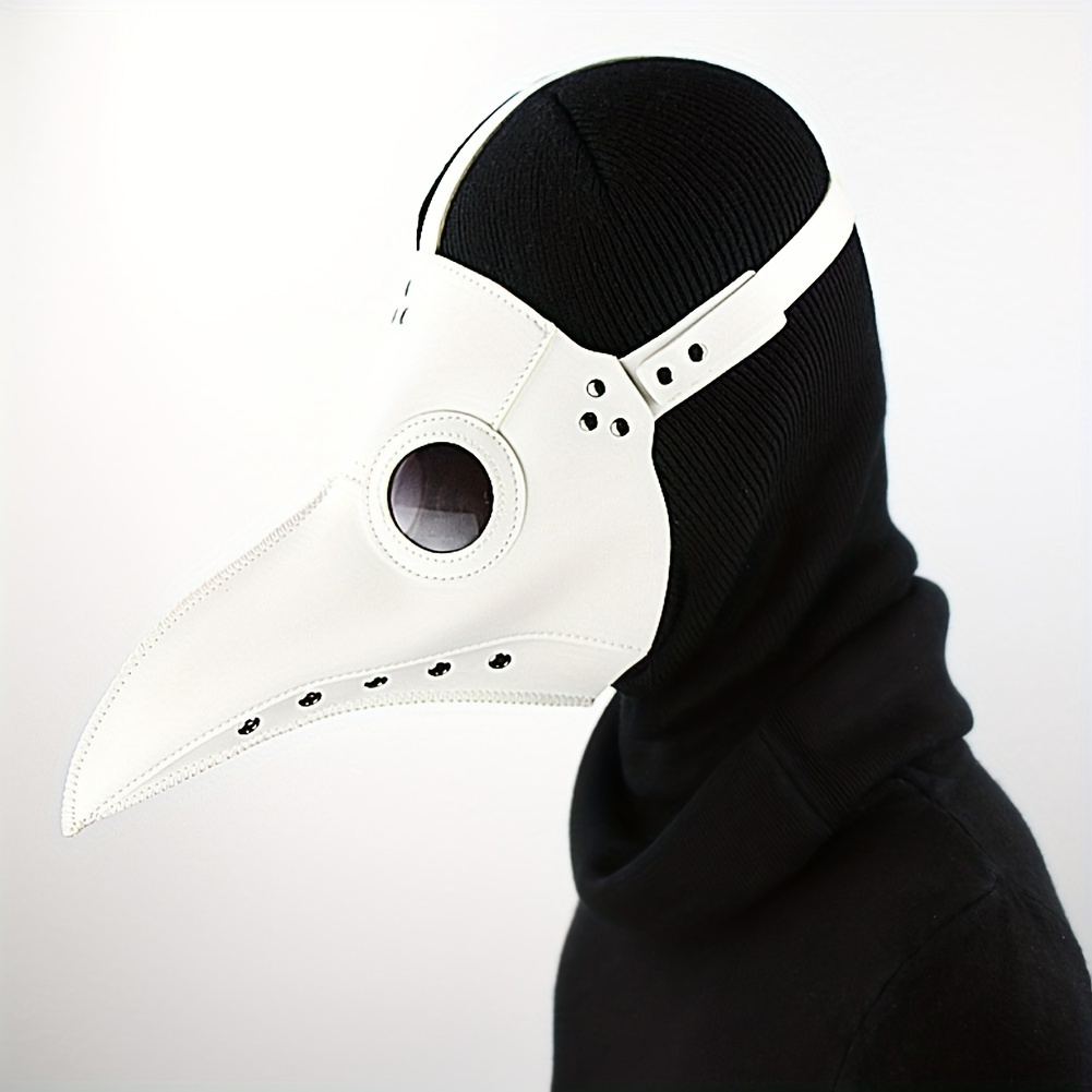 Halloween Cosplay Festival Prom Party Performance Plague Doctor Dress Pu  Leather Mask, Free Shipping New Users