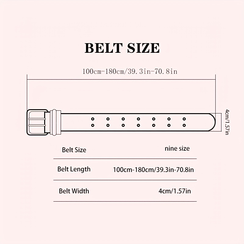 Men's Casual Sport Belt Double Row Holes