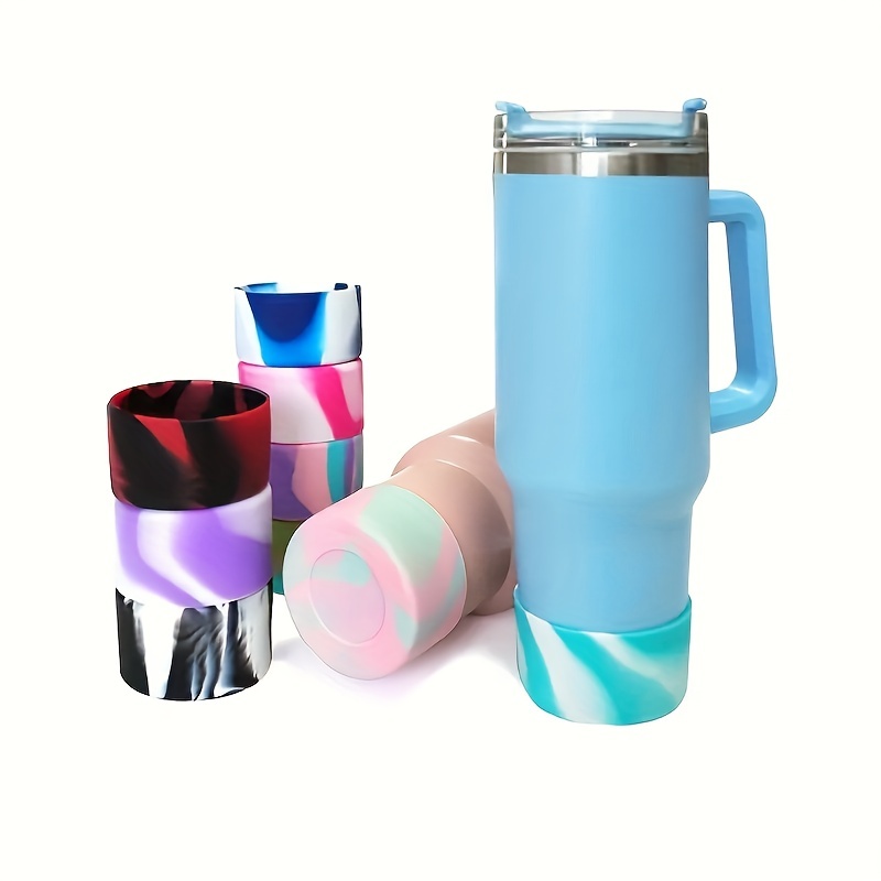 Silicone Colorful Cup Bottom Sleeve For Tumbler With - Temu