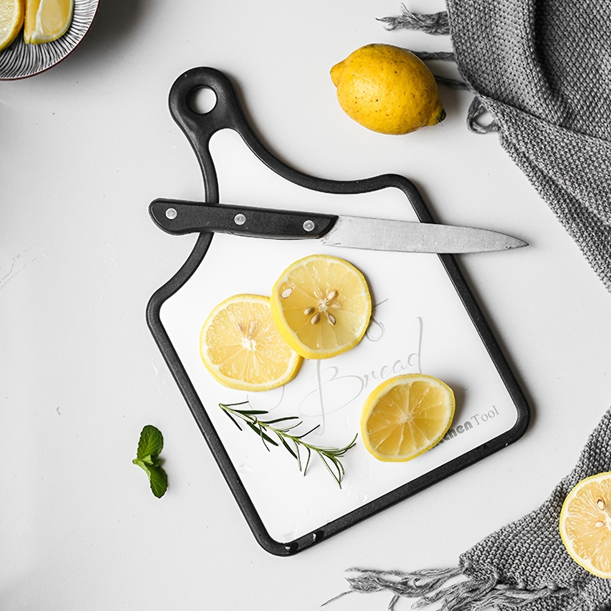 Kitchen Cutting Board, Cutting Boards With Juice Grooves, Reversible Use,  Easy Grip Handle, For Meat, Veggies, Fruits, Thickened Non-slip Wrap-around  Design - Temu