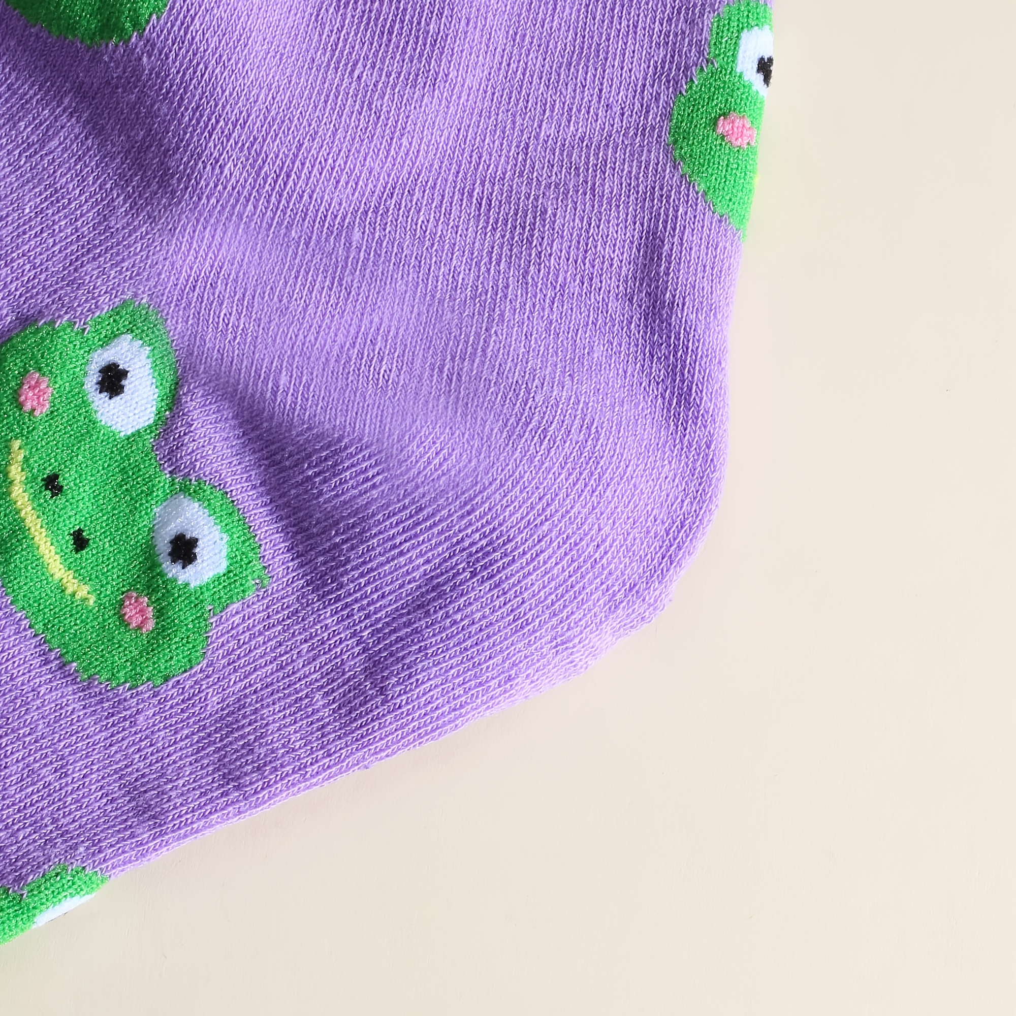 2 Pairs Funny Frog Pattern Socks, Comfortable & Breathable * Tube Socks,  Women's Stockings & Hosiery