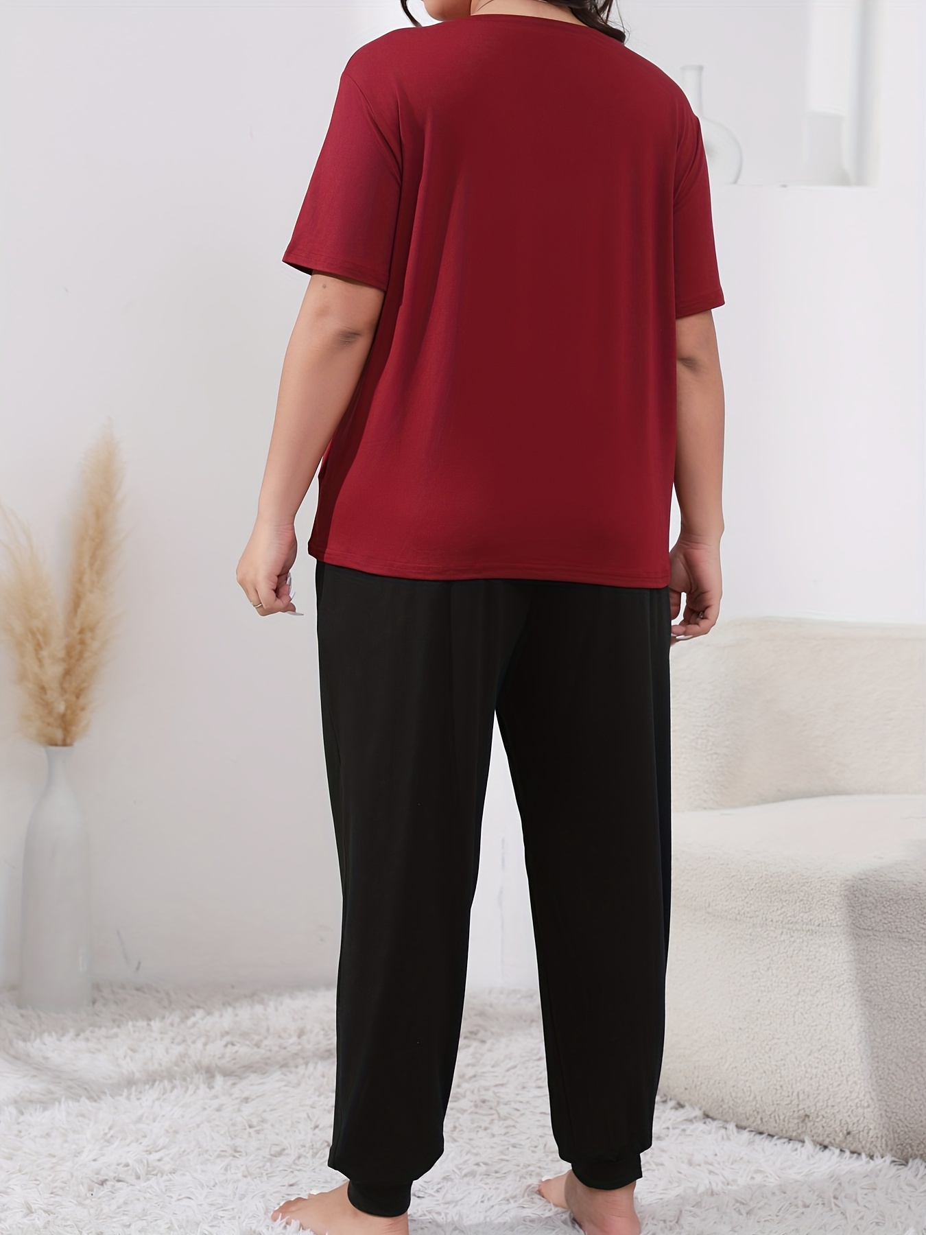 Plus size jogger on sale pajamas