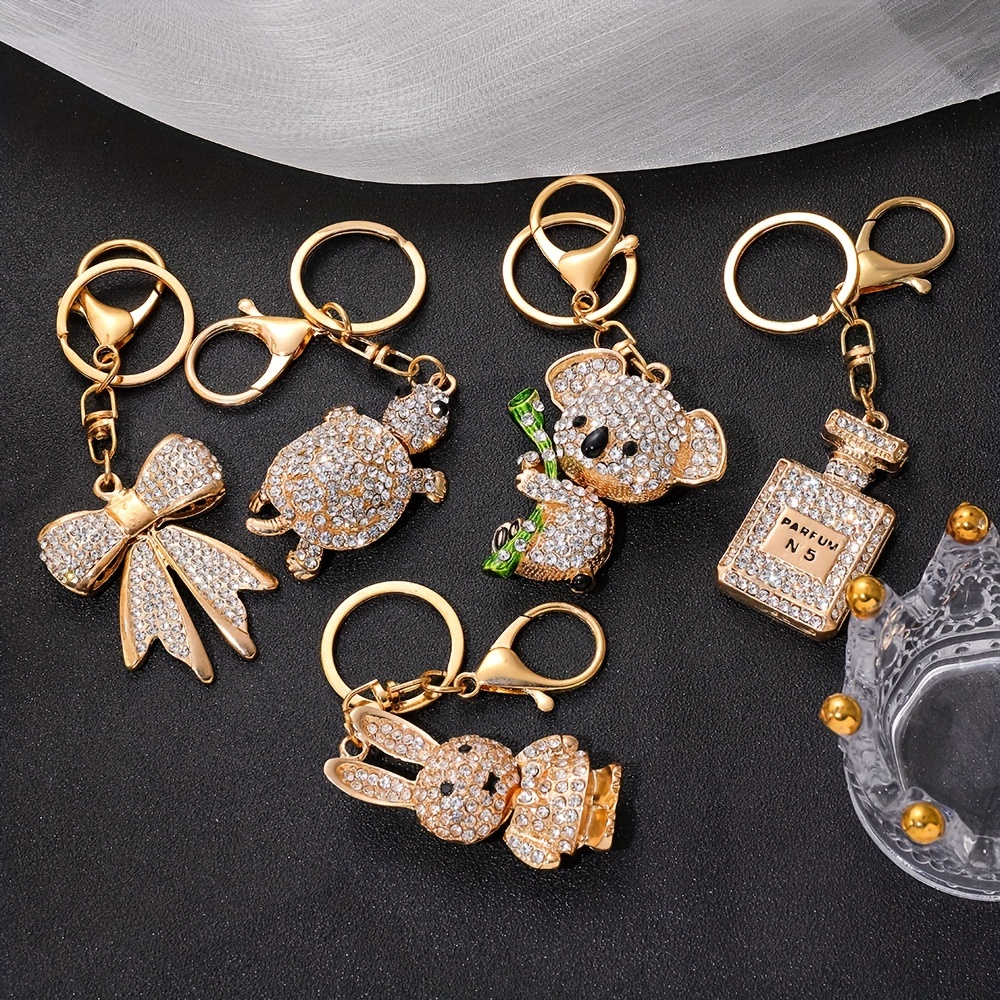 Mini Handbag Shape Keychain Pendant Enamel Pendant Inlaid