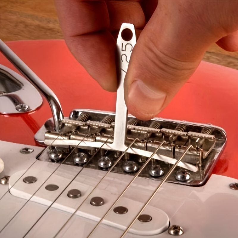 Jauge de rayon sous la corde en acier inoxydable 9 pièces pour outil de  Luthier de configuration de basse de guitare