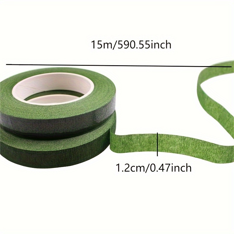 1Roll Self-adhesive Bouquet Floral Stem Tape Artificial Flower Stamen  Wrapping Florist Green Tapes Flower Supplies