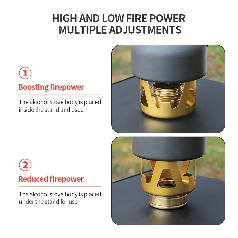 Mini Alcohol Stove For Backpacking Lightweight Brass - Temu