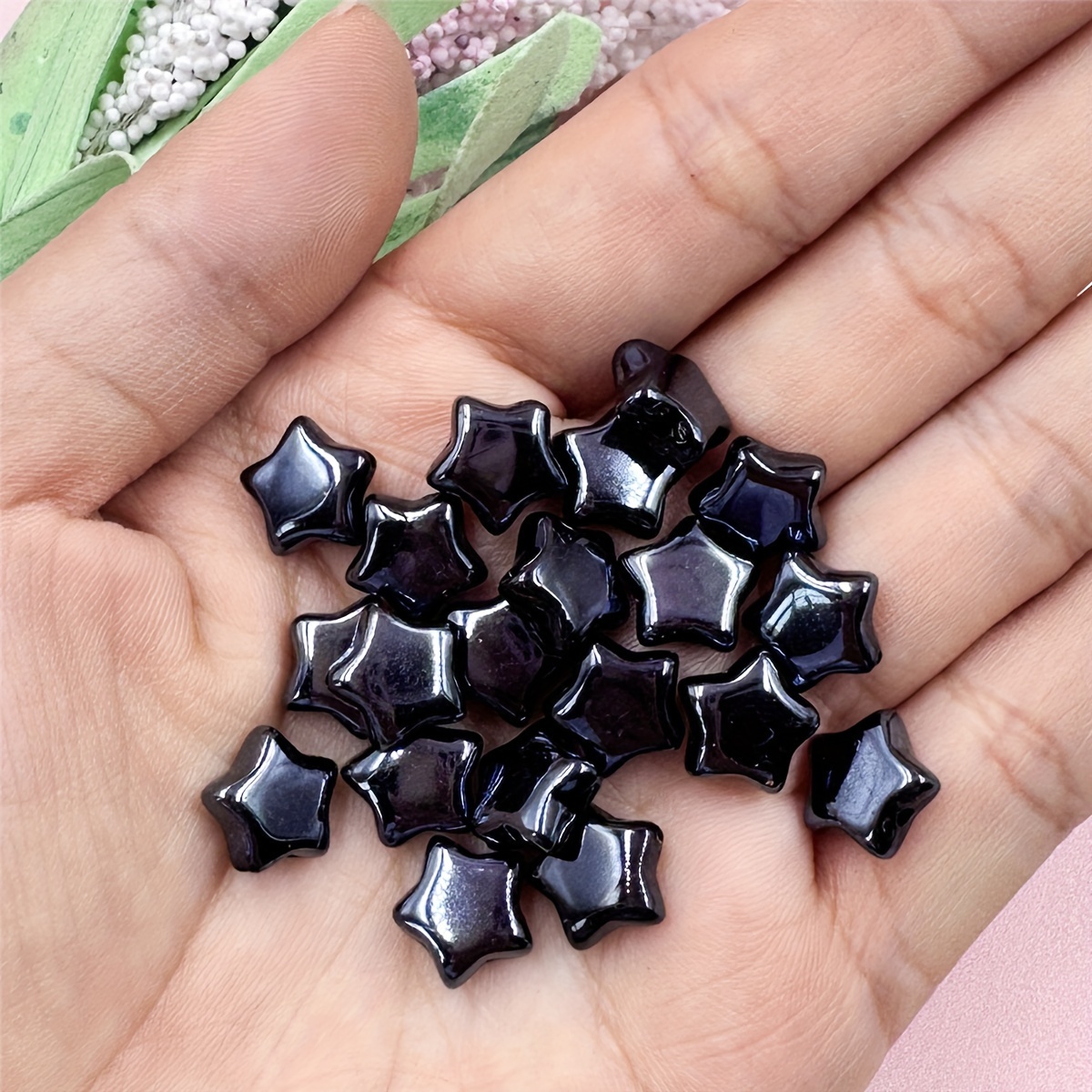 Craftdady 100pcs Transparent Random Mixed Colors Acrylic Star Spacer Beads  9x10mm Small Plastic Bead in Bead with 2mm Hole for DIY Jewelry Making