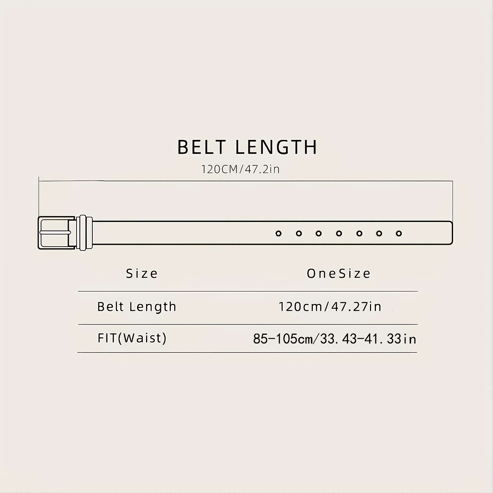 Men's Casual Buckle Belt Decorative Accessories