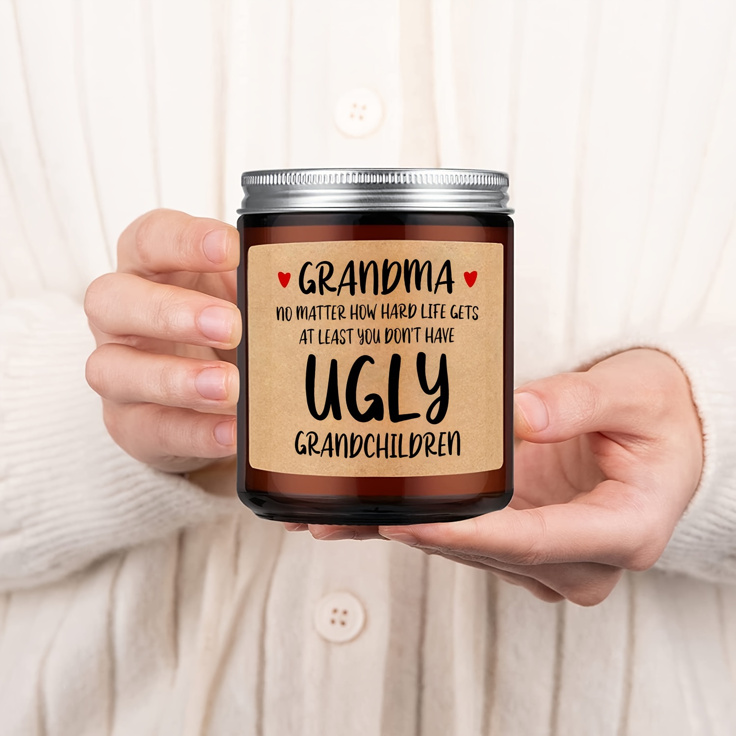 Jar Candles,grandma Gifts, Grandma Birthday Gifts, Gifts For Grandma-  Handmade Lavender Natural Soy Wax Candle - Grandmother Gifts, Birthday Gifts  For Grandma From Grandchildren - Temu