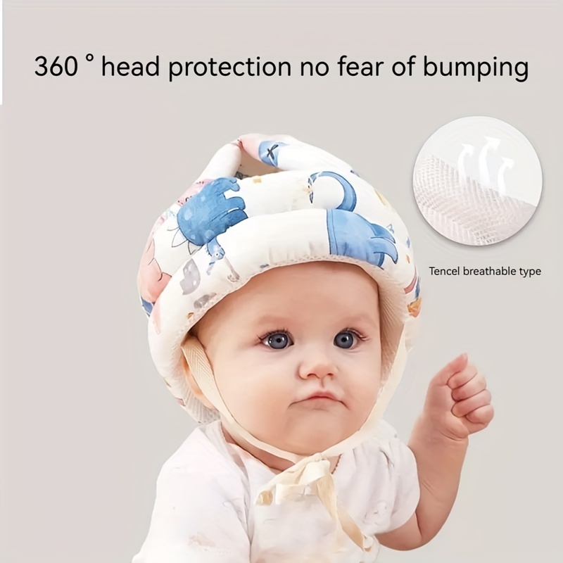 Protetor de cabeça de bebê infantil 1-3T, Almofada de segurança Tencel  respirável para evitar ferimentos, Almofadas de segurança de desenho  animado - Temu Portugal