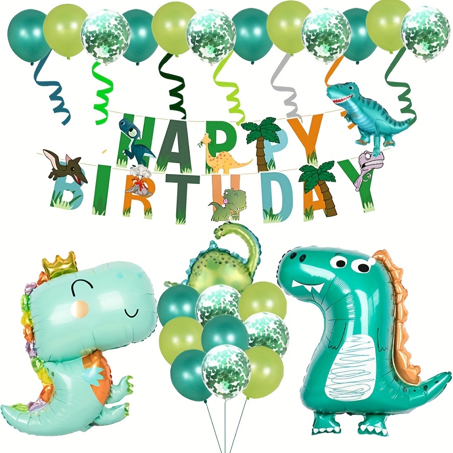 21 pièces 1 2 3 4 5 ans dinosaure anniversaire ballons ensemble
