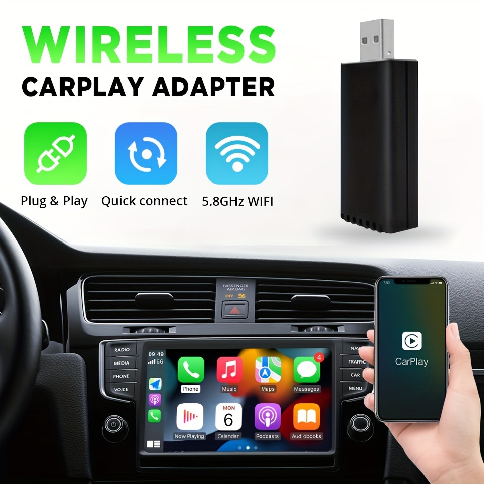 Trådlös Carplay-adapter trådlös Carplay-dongel för trådbunden Carplay-bil  Carplay Ai Box Smart Multime
