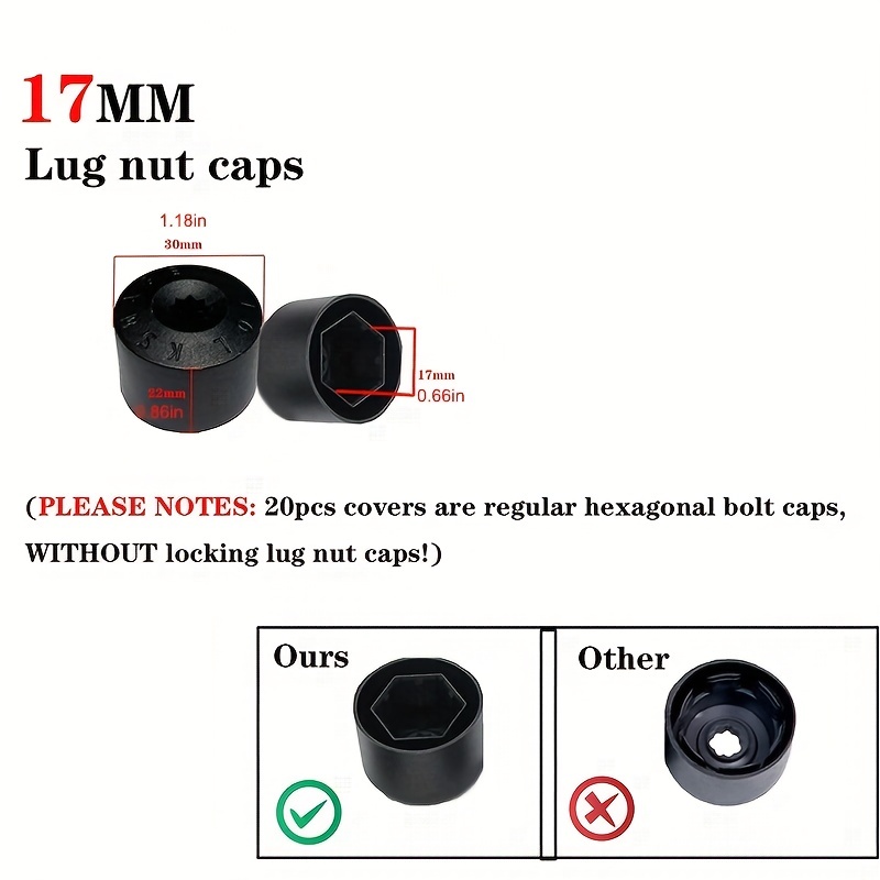 Wheel Lug Nut Covers Removal Tool Replacement For Lug Nut Cover Vw Jetta  Beetle Passat Gti Cc Wheel Bolt 1k06011739b9 Temu