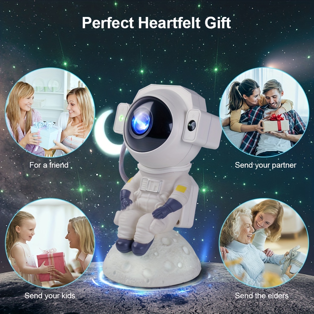 Star Night Light Projector With Timer Christmas Astronaut - Temu Philippines