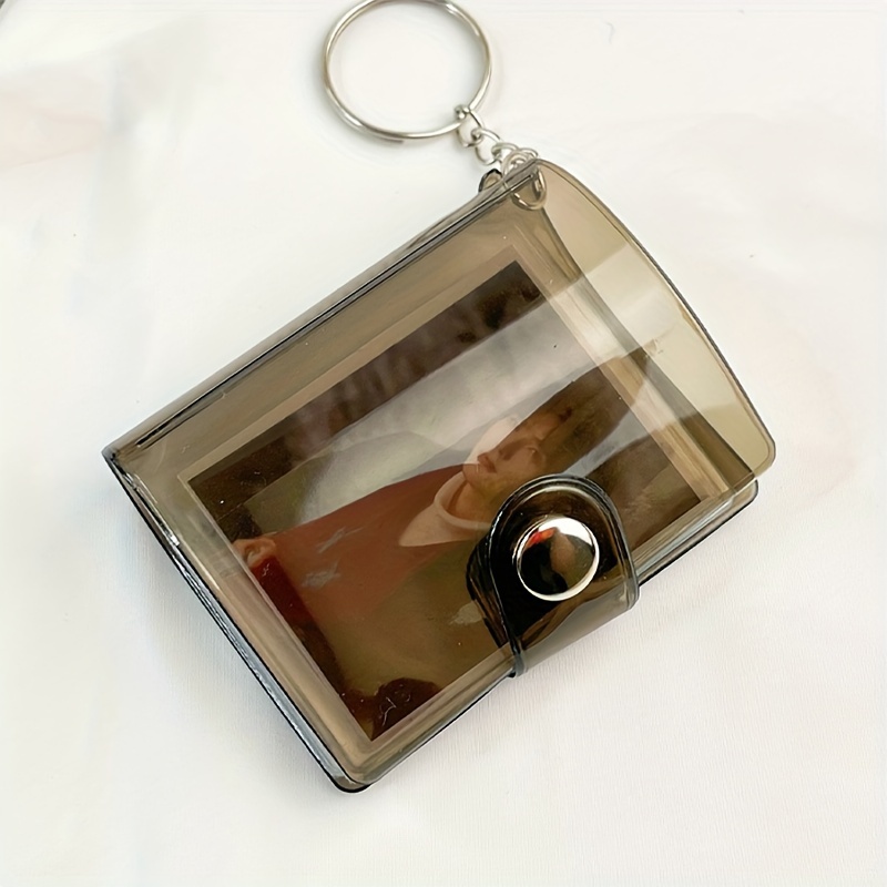 Mini Photo Album Keychain Clear Photo Album Simple Mini - Temu