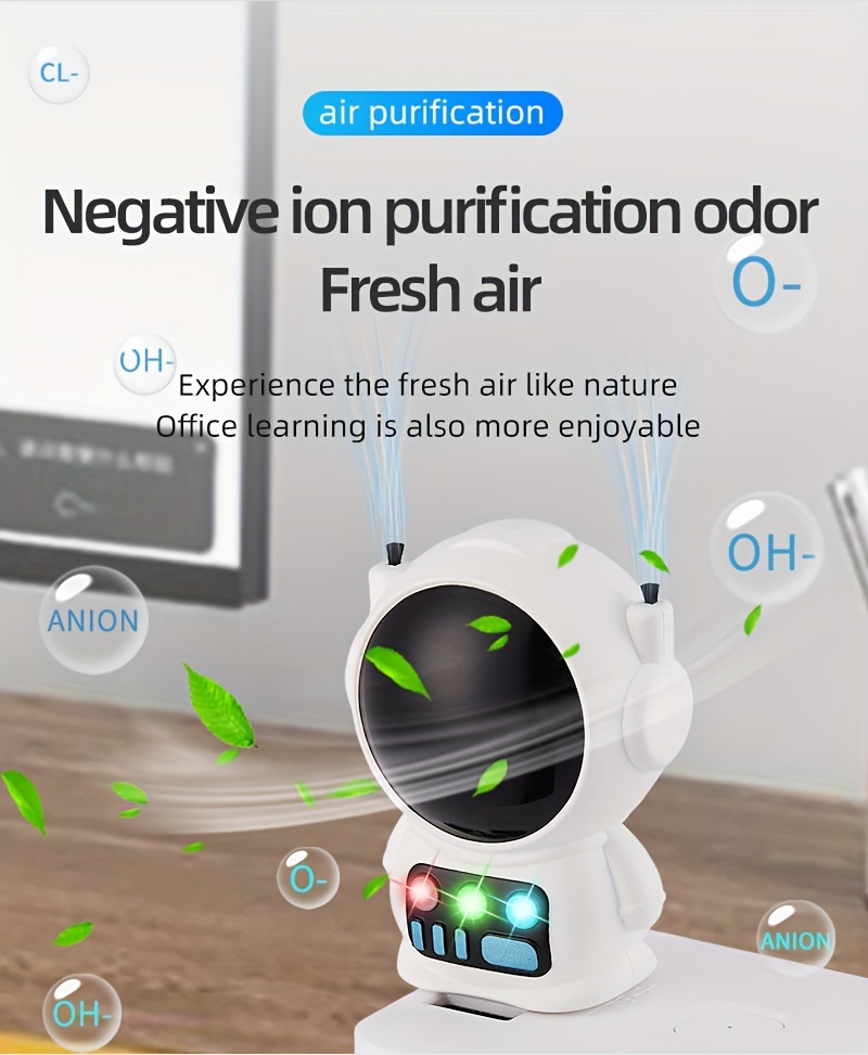 spaceman ion purifier negative ion oxygen bar purify formaldehyde remove pm2 5 no consumables details 2