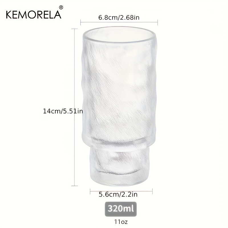 Kemorela, Romantic Highball Ribbed Drinking Glasses, Embossed Glassware,  Clear Drinking Glass Cups With Bamboo Lids And Straws, Vintage Drinking  Glasses For Beer, Cocktail, Soda, Beverage, Birthday Christmas Gifts For  Women - Temu
