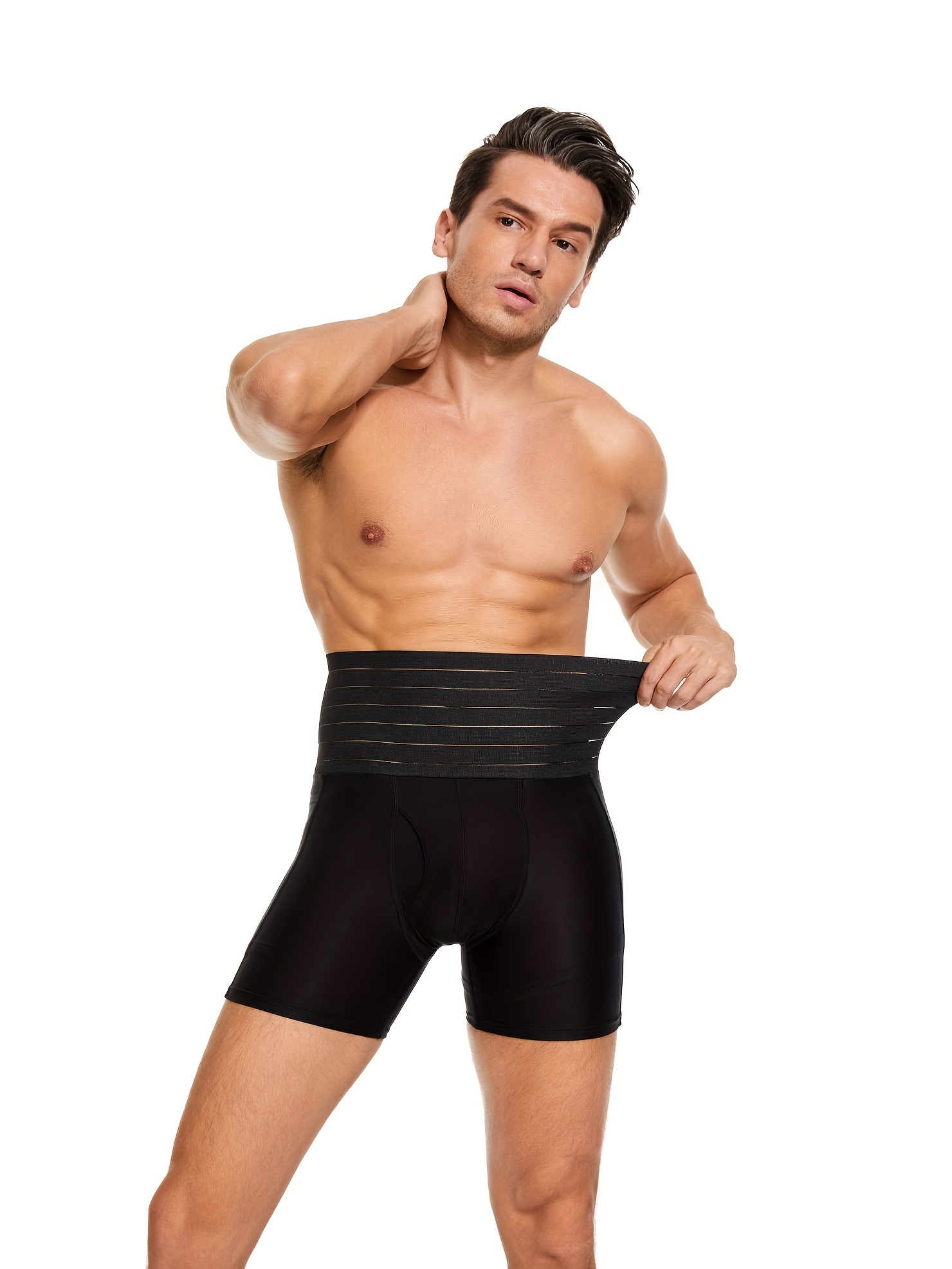 Underpants Men Tummy Control Underwear High Waist Body Shaper