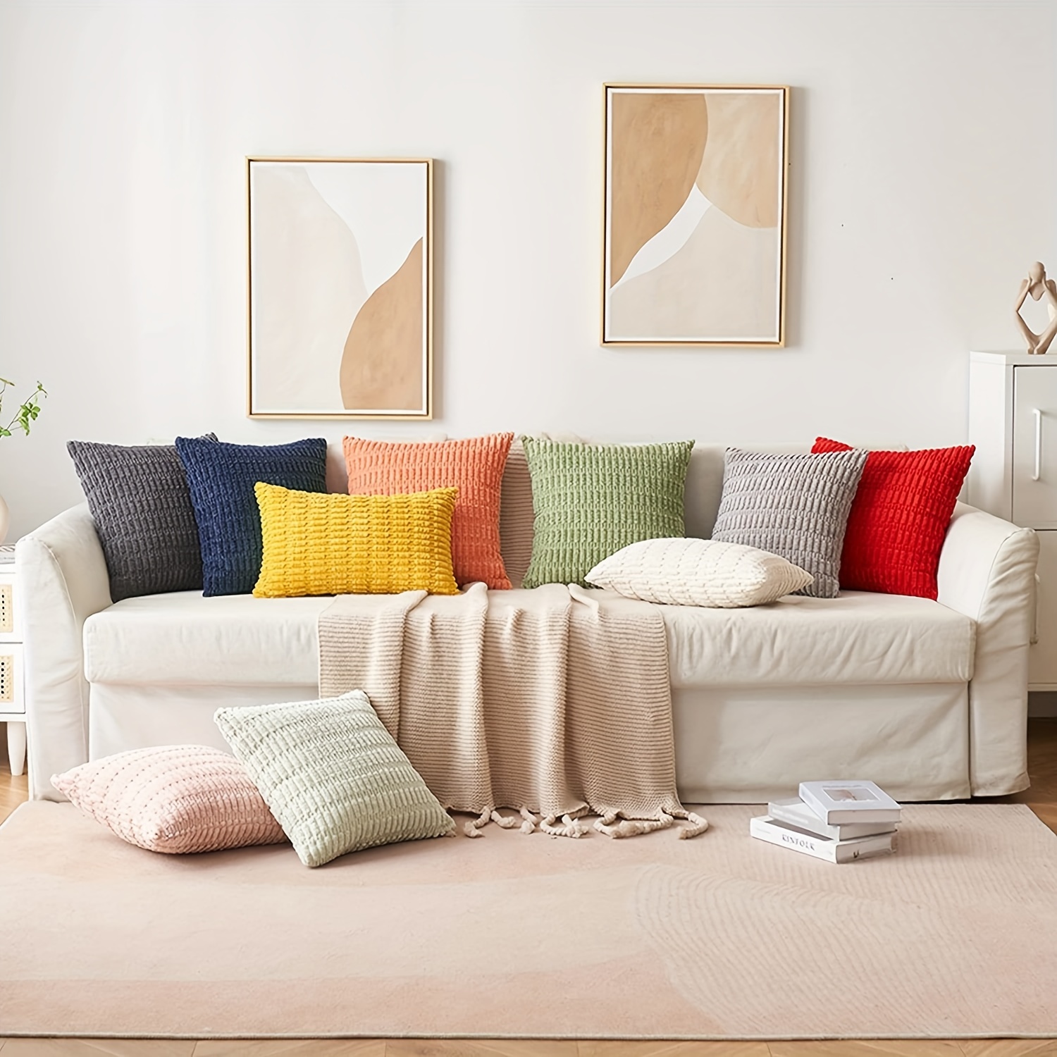 Couch with big cushions sale