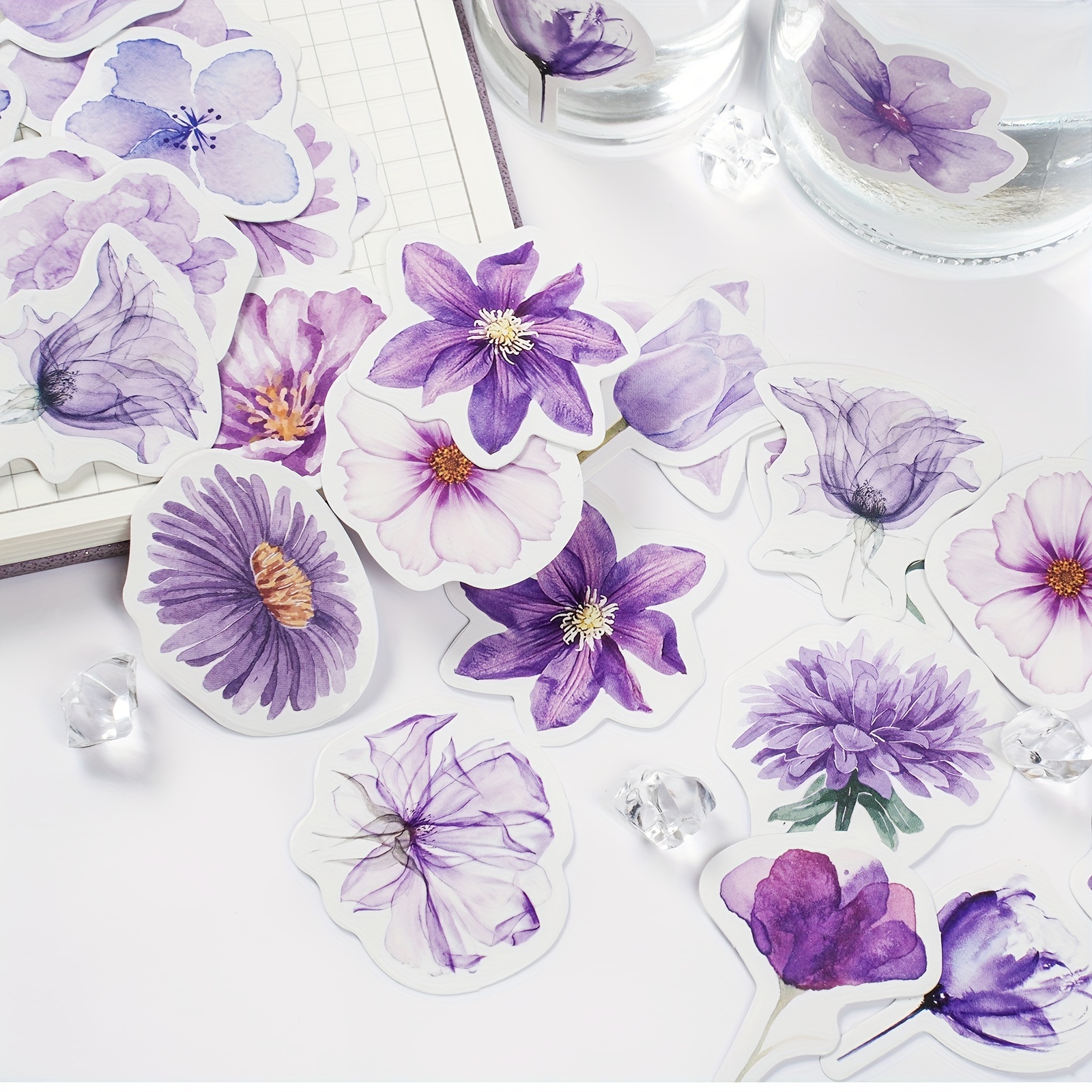Fresh Orchid Flower Embroidery Stickers Patch Cloth Stickers - Temu