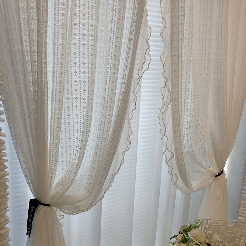 blanco pura cortinas de la ventana visillos cortos para la sala de