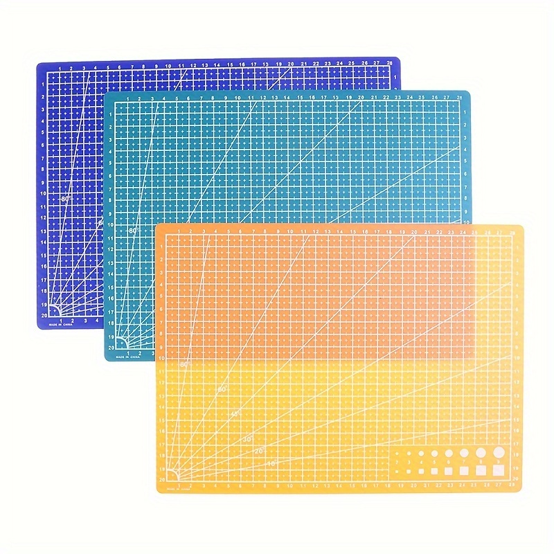 Large Size PVC A2/A3 Grid Lines Self Healing Cutting Mat Craft Card Fabric  Leather Paper Board