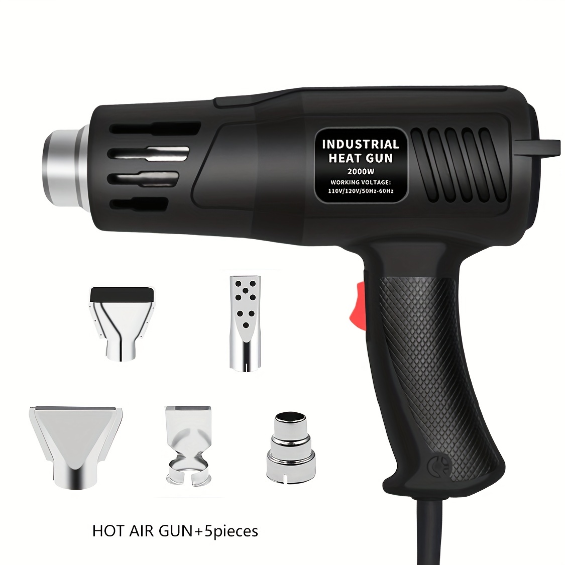 Heat Gun Cordless Hot Air Gun Industrial Handheld Electric Heat