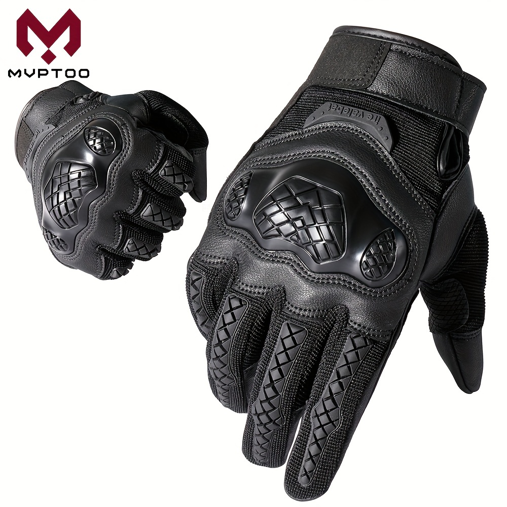 MVPTOO Protective Motorcycle Gloves Full Finger Tactical Gloves for Men & Women