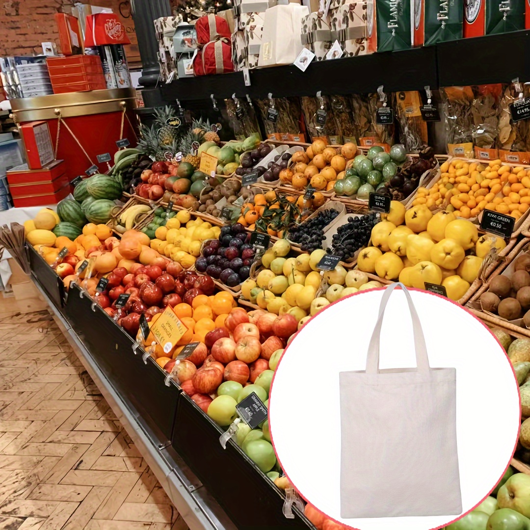 Cotton tote bag with fruits and veggie print | Valexico | Online Store