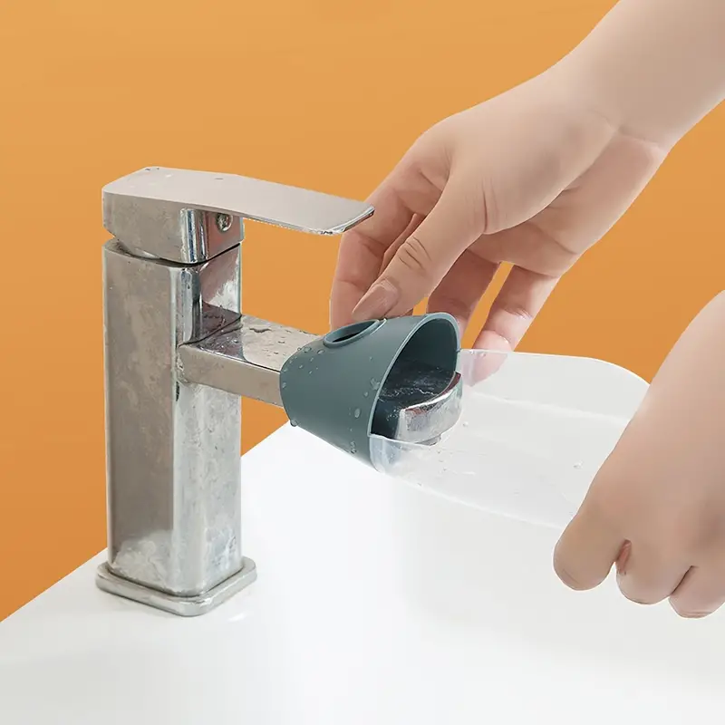 1pc faucet extender kitchen sink spout extender kitchen gadgets random color details 2