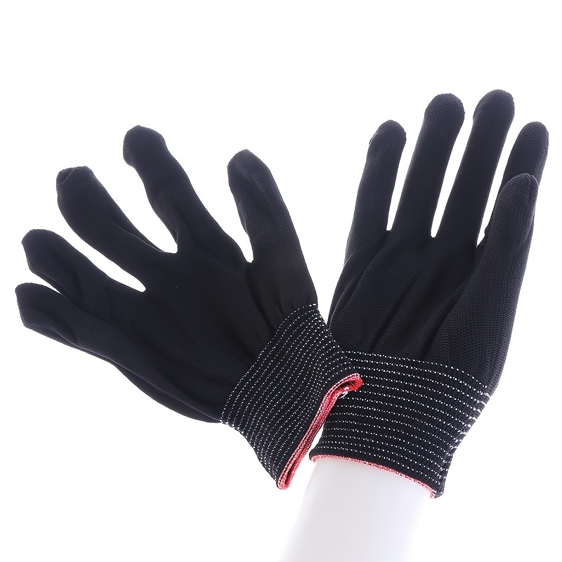 Guantes impermeables, 1 par de guantes de trabajo de nailon  antideslizantes, guantes de protección de trabajo diseñados para precisión