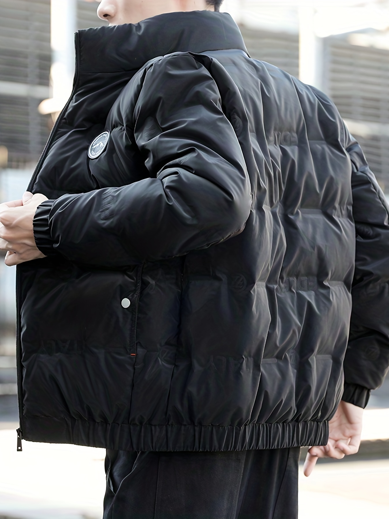 Chaqueta de plumas largas y ligeras para mujer, abrigo de plumón de pato  blanco, manga a