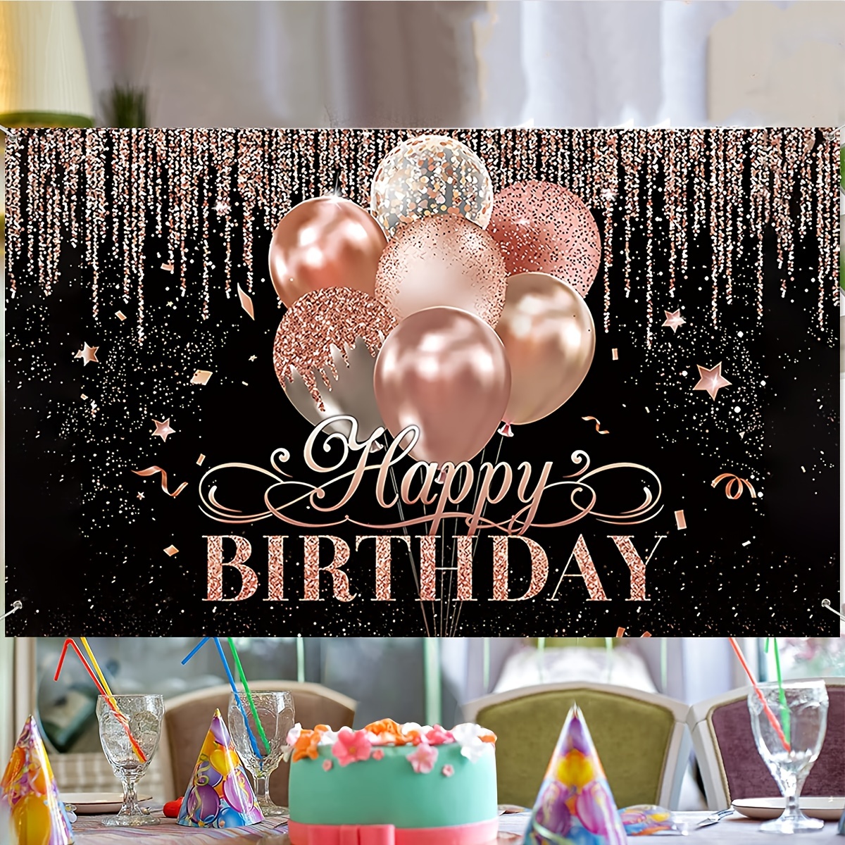 1pc Birthday Party Black Photo Props Background Cloth Scene Decor Room Decor  Birthday Party Supplies Theme Party Decoration | Shop Now For Limited-time  Deals | Temu