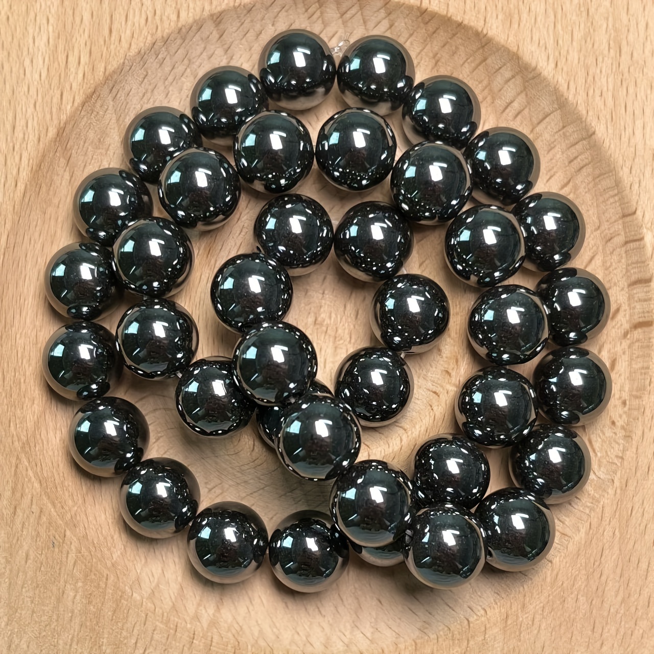 Hematite Bracelet Beads Semi finished Upscale Black Jewelry - Temu