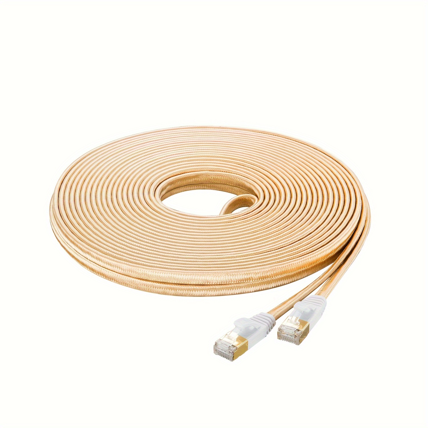CableVantage Cable de red Ethernet Cat7 de 50 pies para PS4, cable de  Internet plano de alta velocidad con clips Rj45 conector sin enganches,  cable
