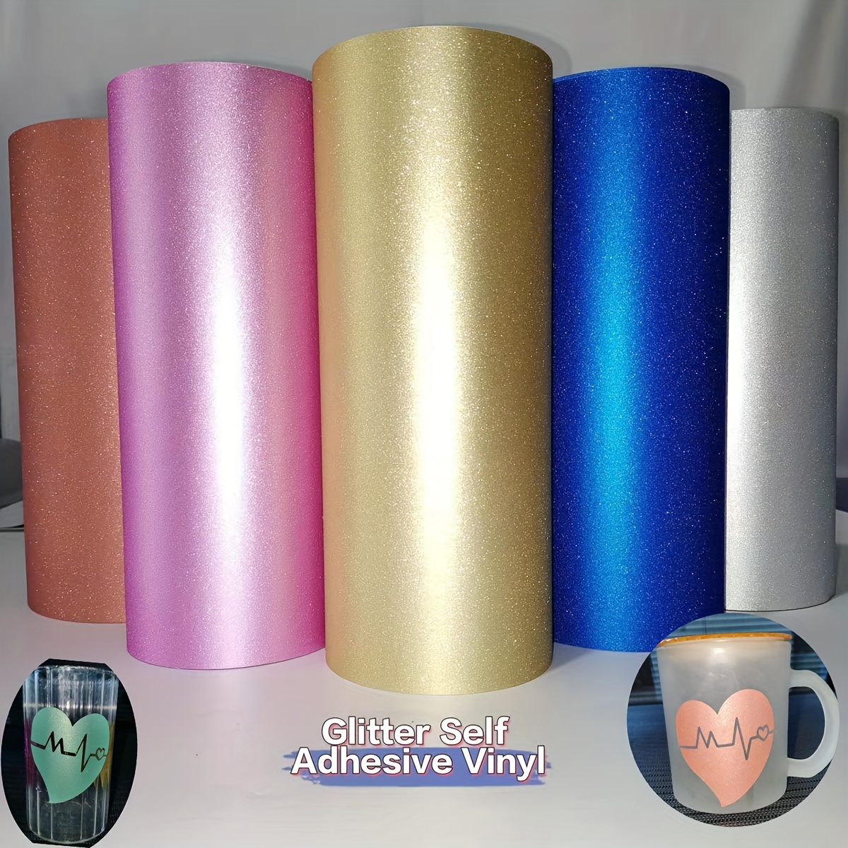 Self Adhesive Vinyl For Cricut Colorful Diy Sticker Film For - Temu