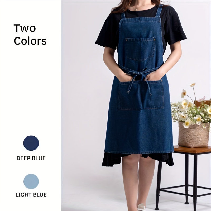 Denim Cooking Apron - Temu