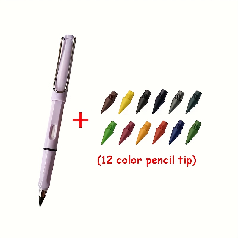 Colored Forever Pencil Erase Replacement Colored Pen Tips - Temu