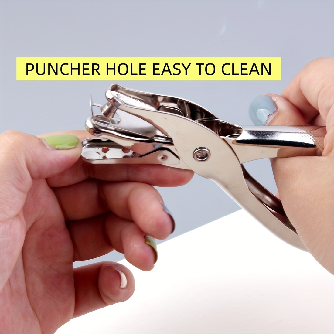 Single Handheld Hole Puncher, Classic Circle Shaped Hole Punch, Capacity  Diameter Of Hole Paper Punch For Paper Card Craft Diy Tool Home School Art  Class Office Supplies, Silvery - Temu Canada