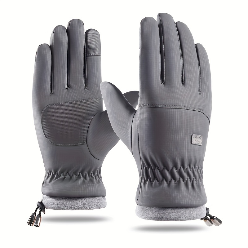 Plush Thickened Winter Gloves Windproof Waterproof Warm Touch Screen Gloves