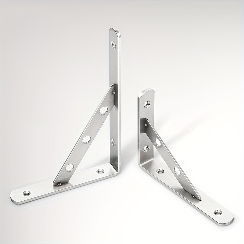 Stainless Steel Bracket Shelf Wall Shelf Brackets Support L shaped  Triangular