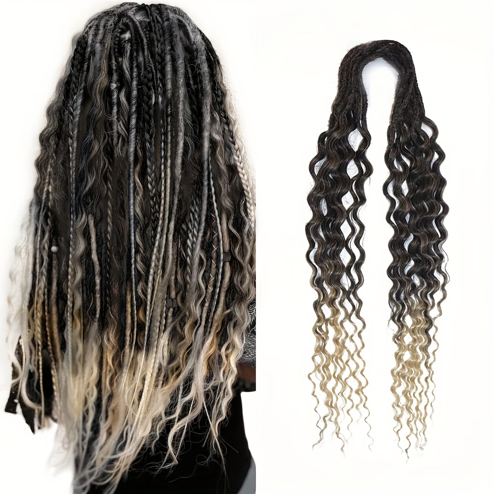 10 Strands Dreadlock Handmade Crochet Hair Extensions Double - Temu