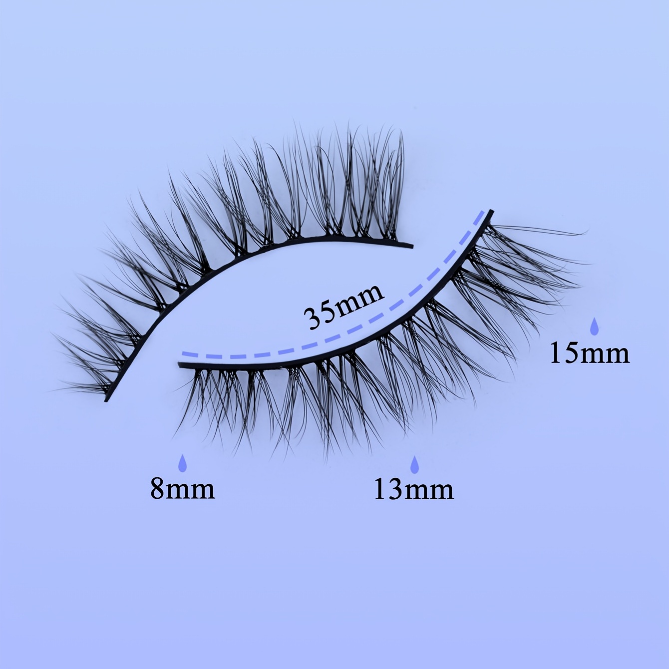 10 Pairs Fluffy Short False Eyelashes - 3D Faux Mink Lashes