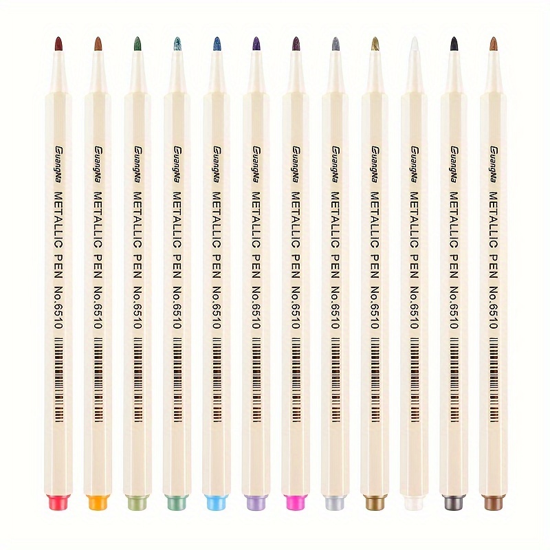 Metallic Markers Pens Golden Paint Pens For Black Paper - Temu