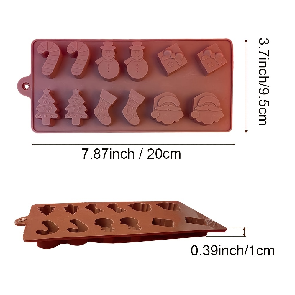 Christmas Silicone Chocolate Moulds Xmas Candy Mold Trays - Temu