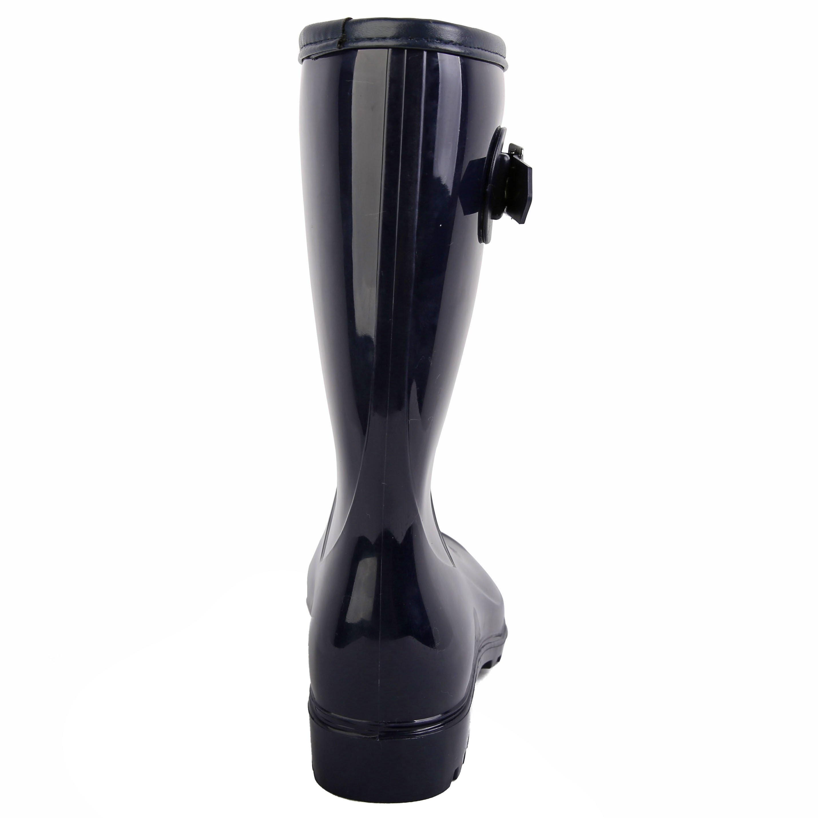 Waterproof Non Slip Rain Boots with PVC Buckle Decor
