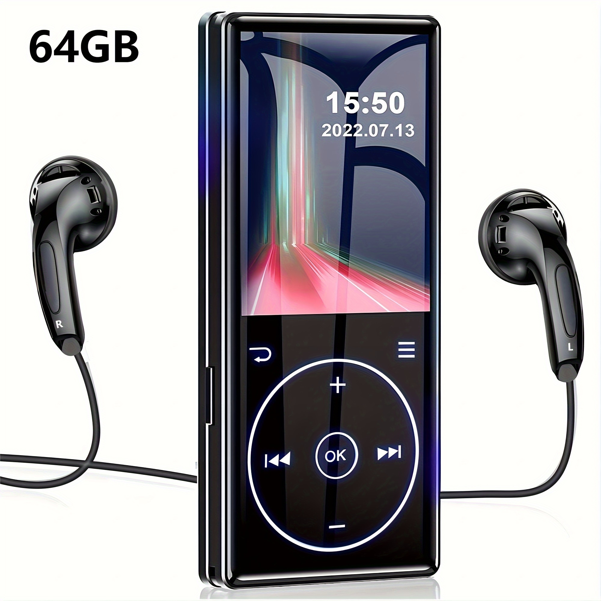 64gb Built in Hd Speaker Portable Mp3 Player Support - Temu