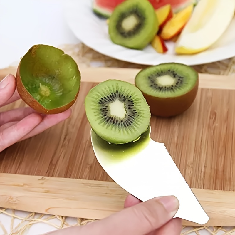 1PC Kiwi Peeler Kiwi Fruit Knife Peeling and Digging Spoon Fruit Knife  Cutting Kiwi Fruit Spoon Tool Gadgets Vegetable Cutter
