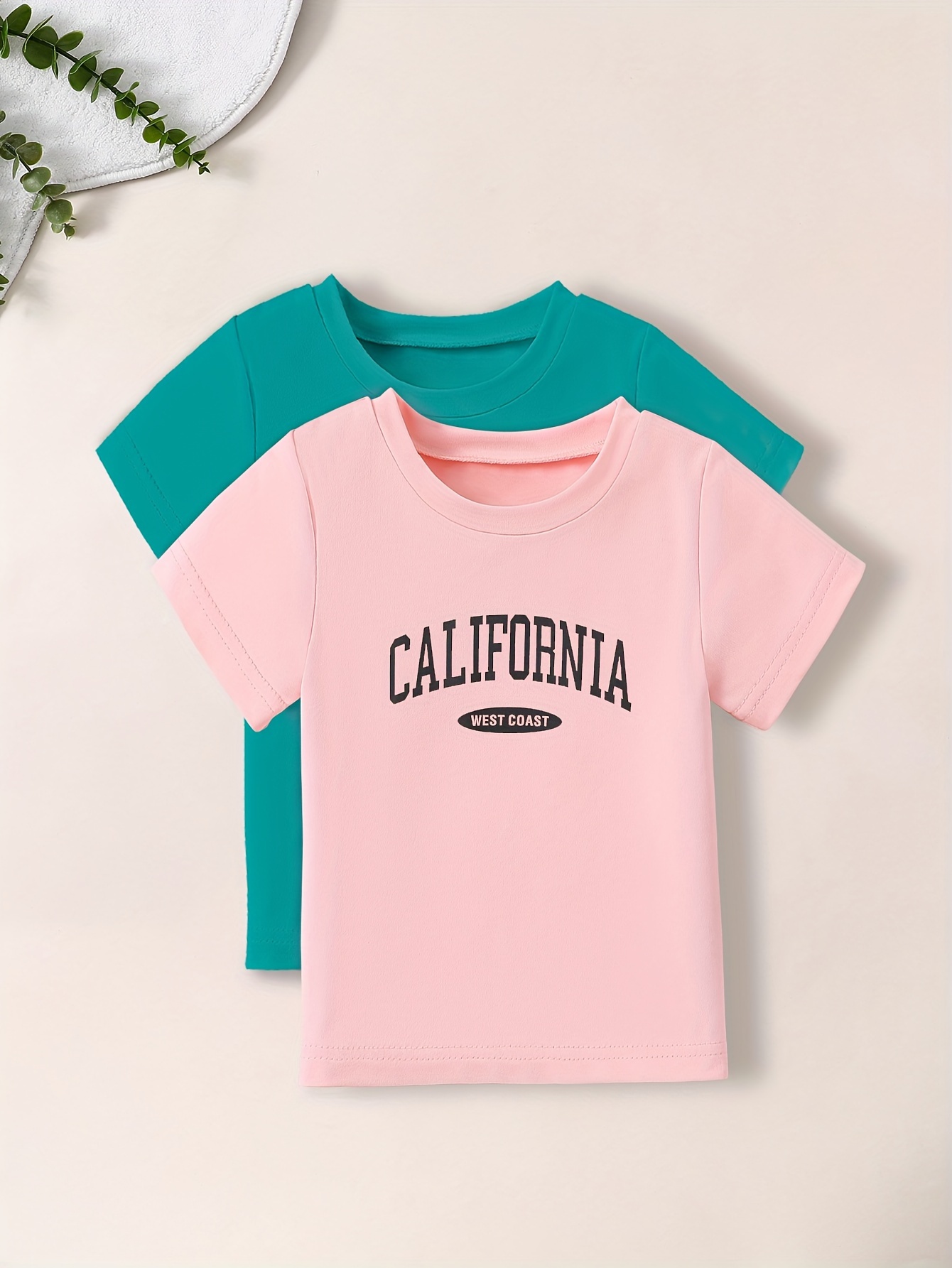 Camiseta Rosa Estampado Coche Niña Estampado california - Temu